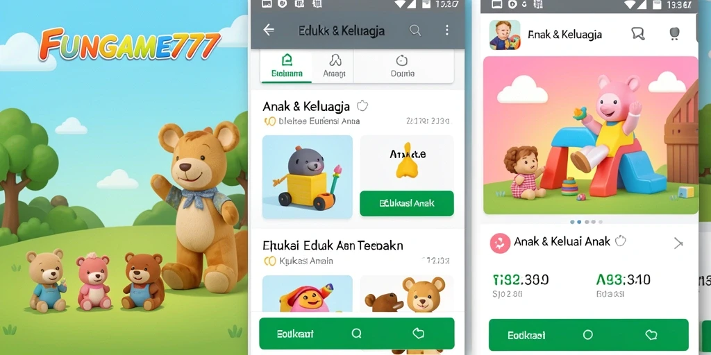Tampilan antarmuka FUNGAME777 yang menarik dan edukatif.