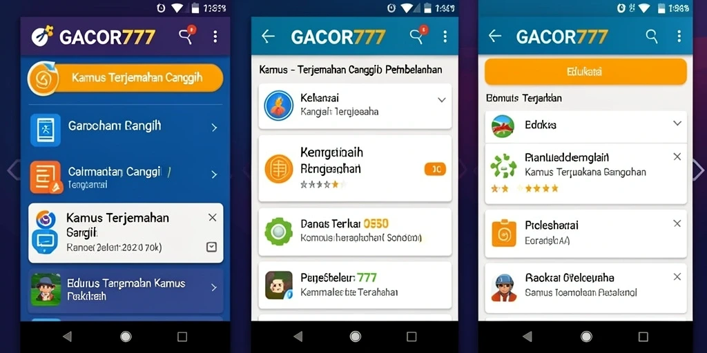 Antarmuka pengguna GACOR777 yang intuitif dan menarik.