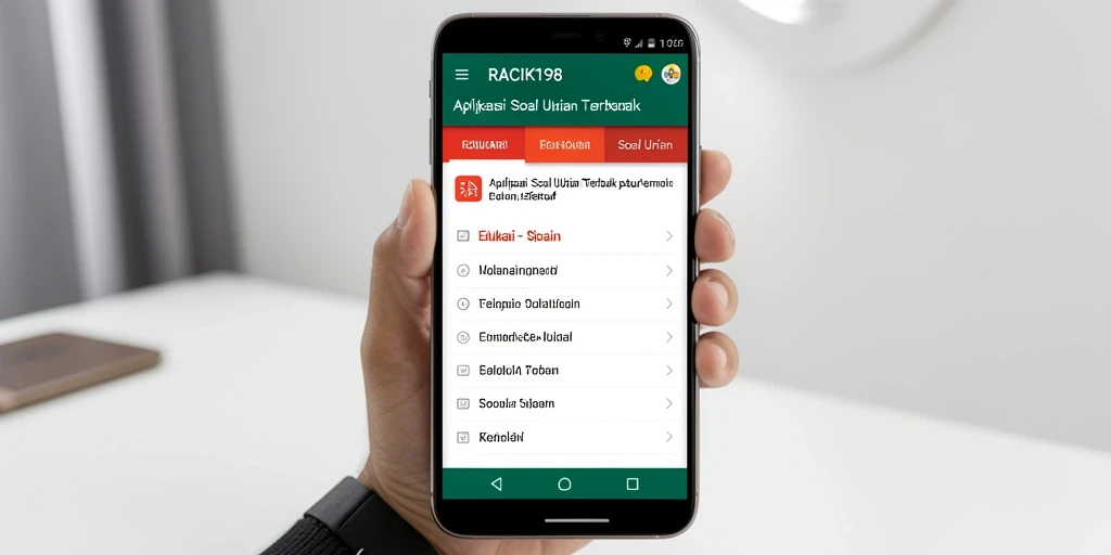 Antarmuka aplikasi RACIK198 yang menarik dan interaktif.