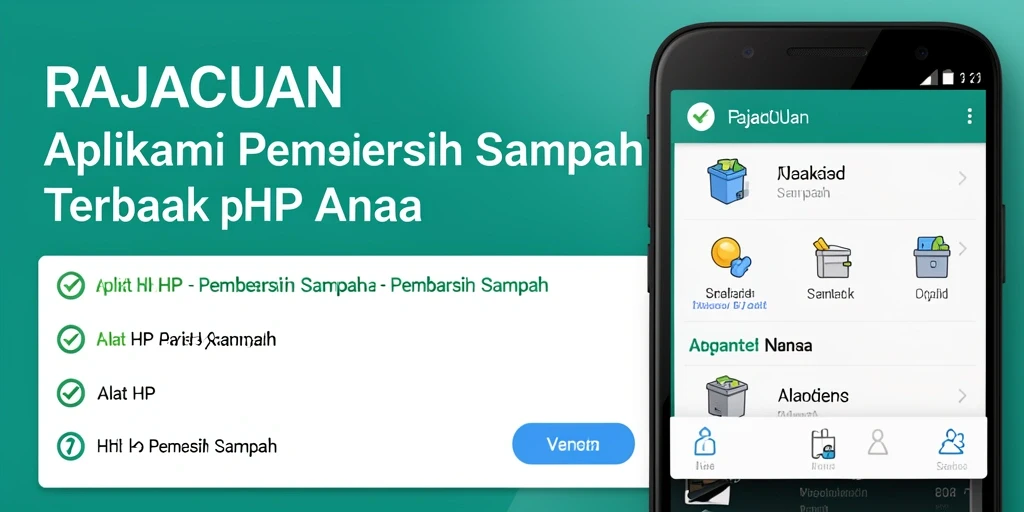 Antarmuka utama RAJACUAN yang menampilkan pembersihan sampah secara efisien.
