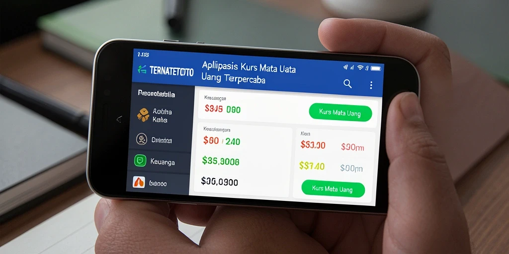 Antarmuka TERNATETOTO yang sederhana dan fungsional.